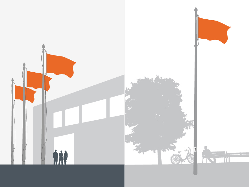 Soit Un Drapeau De Dimensions 6m X 8m