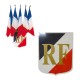 Ecusson porte drapeaux avec sigle République Française