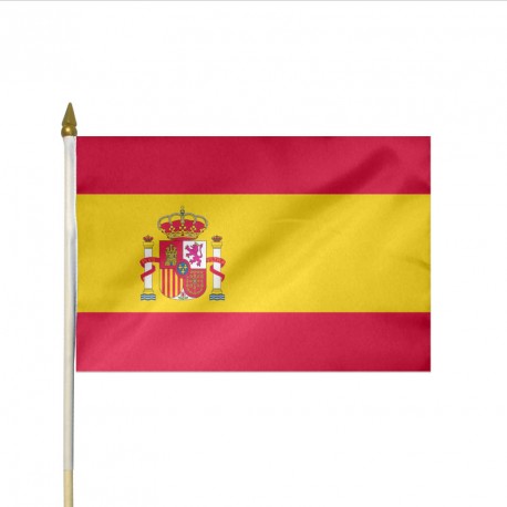 Drapeau à agiter 30 x 45 cm ESPAGNE, lot de 10ex