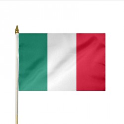 Drapeau à agiter 30 x 45 cm ITALIE, lot de 10ex