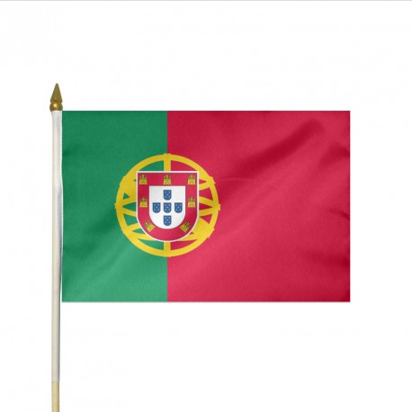 Drapeau à agiter 30 x 45 cm PORTUGAL, lot de 10ex