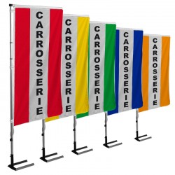 Kit drapeau CARROSSERIE avec mât et pied autocal