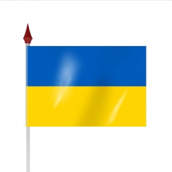 Drapeau à agiter UKRAINE par sachet de 10