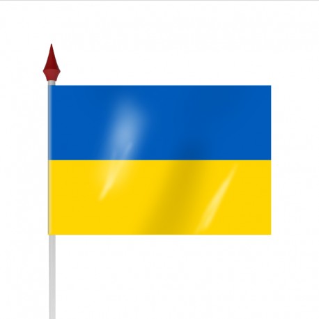 Drapeau à agiter UKRAINE par sachet de 10