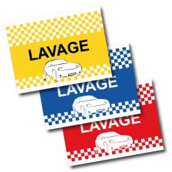 Drapeau de voiture LAVAGE Format 30/45 cm