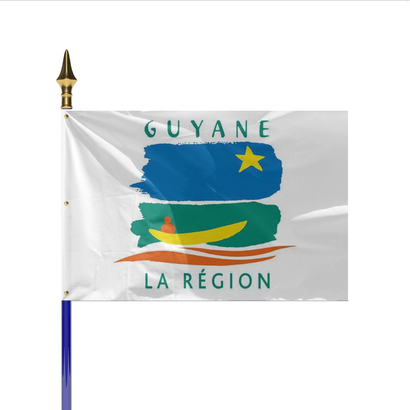 Drapeau Guyane pour mât - Région
