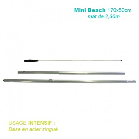 Mât Mini Beach 2,30m pour usage intensif