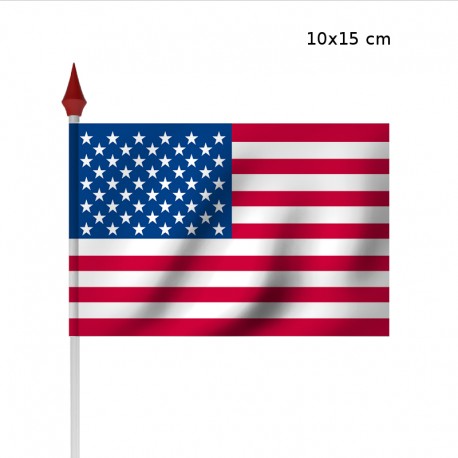 Drapeau à agiter USA par sachet de 10