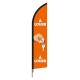 Voile beach flag A LOUER  - en forme de plume