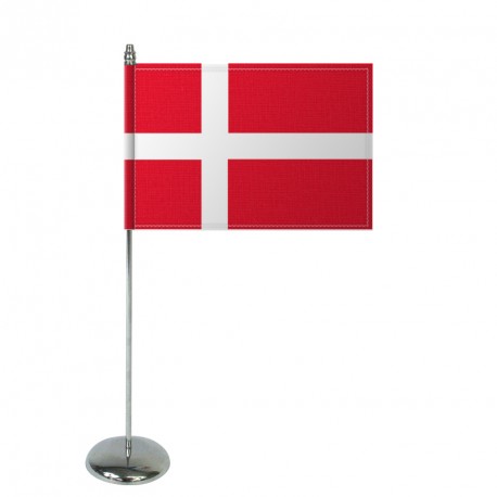 Drapeau de table Europrestige DANEMARK en satin