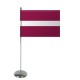 Drapeau de table Europrestige LETTONIE en satin