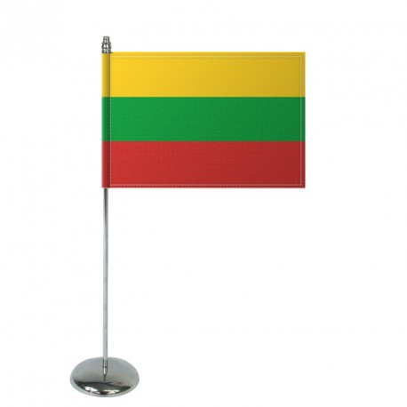 Drapeau de table Europrestige LITUANIE en satin