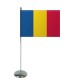 Drapeau de table Europrestige ROUMANIE en satin