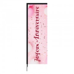Voile Atlas ANNIVERSAIRE de couleur rose
