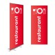 Kakémono Roll-up RESTAURANT 200x85cm