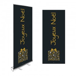 Kakémono Roll-up JOYEUX NOEL cadeau 200x85cm