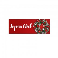 Bâche PVC JOYEUX NOËL