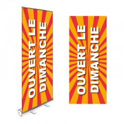 Roll-up OUVERT LE DIMANCHE