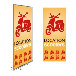 Kakémono Roll-up LOCATION SCOOTERS 200x85cm