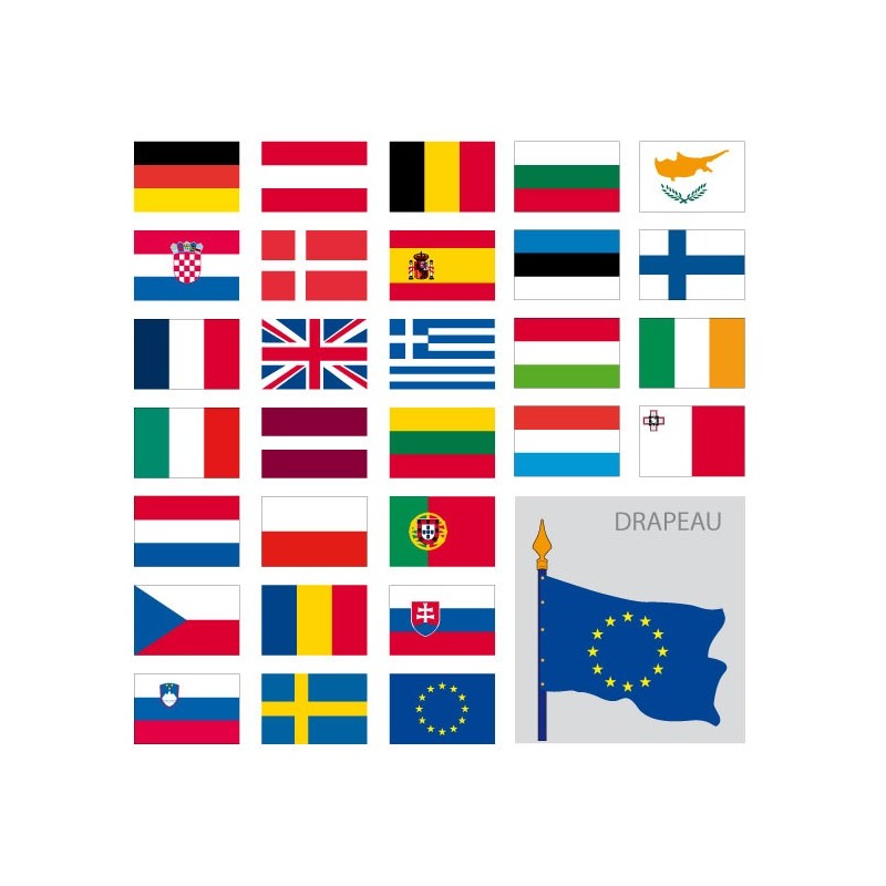 Kit des drapeaux de l'Europe