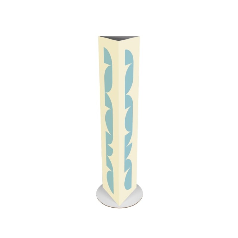 Totem imprimé en matière recyclé
