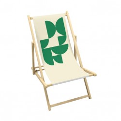 Chilienne personnalisable BIARRITZ, transat en bois