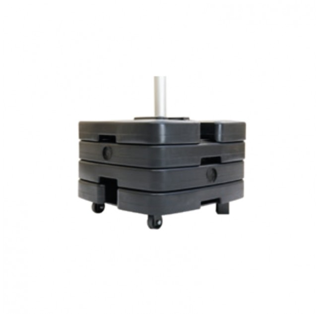 Platine Robusto pour mât mobile télescopique Ø45mm