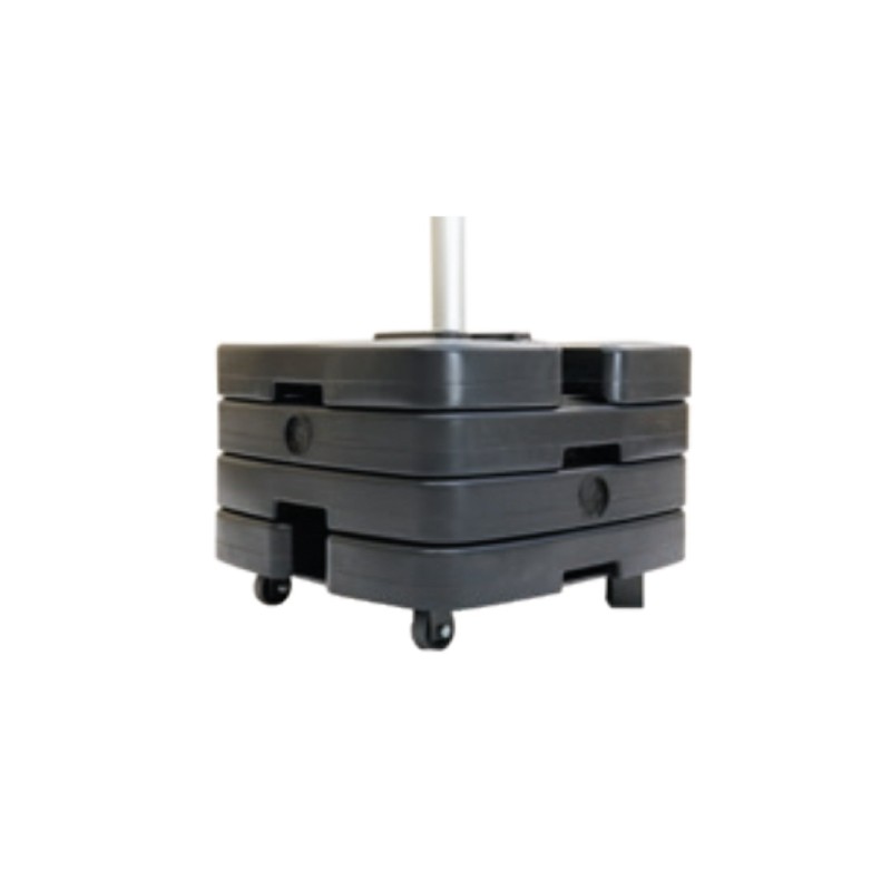 Platine Robusto pour mât mobile télescopique Ø45mm