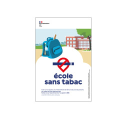 Panneau PVC Expansé - Ecole sans tabac
