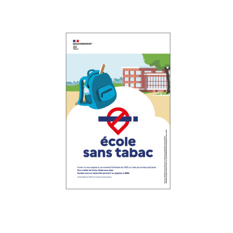 Panneau PVC Expansé - Ecole sans tabac
