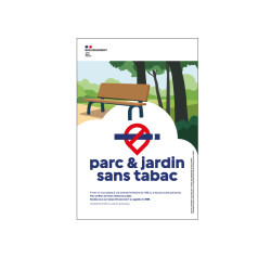 Panneau PVC Expansé - Parc et jardin sans tabac