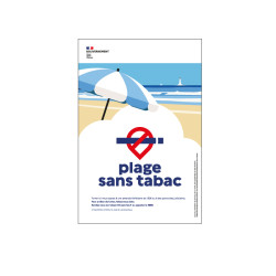Panneau PVC Expansé - Plage sans tabac