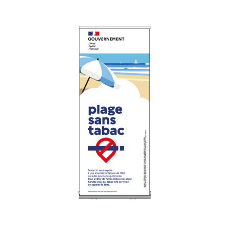 Banner roll - Plage sans tabac