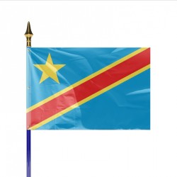 Drapeau pays REPUBLIQUE DEMOCRATIQUE DU CONGO (KINSHASA)