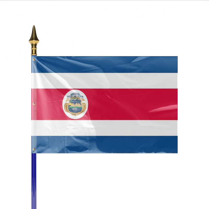 Illustration Du Drapeau National Costa Rica Illustration Stock