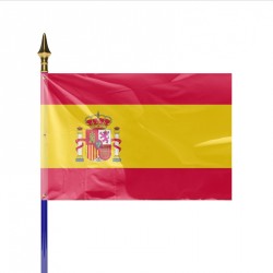 Drapeau pays ESPAGNE AVEC ECUSSON