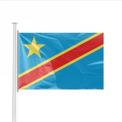 Pavillon RDC Congo drapeau pays disponible en plusieurs tailles