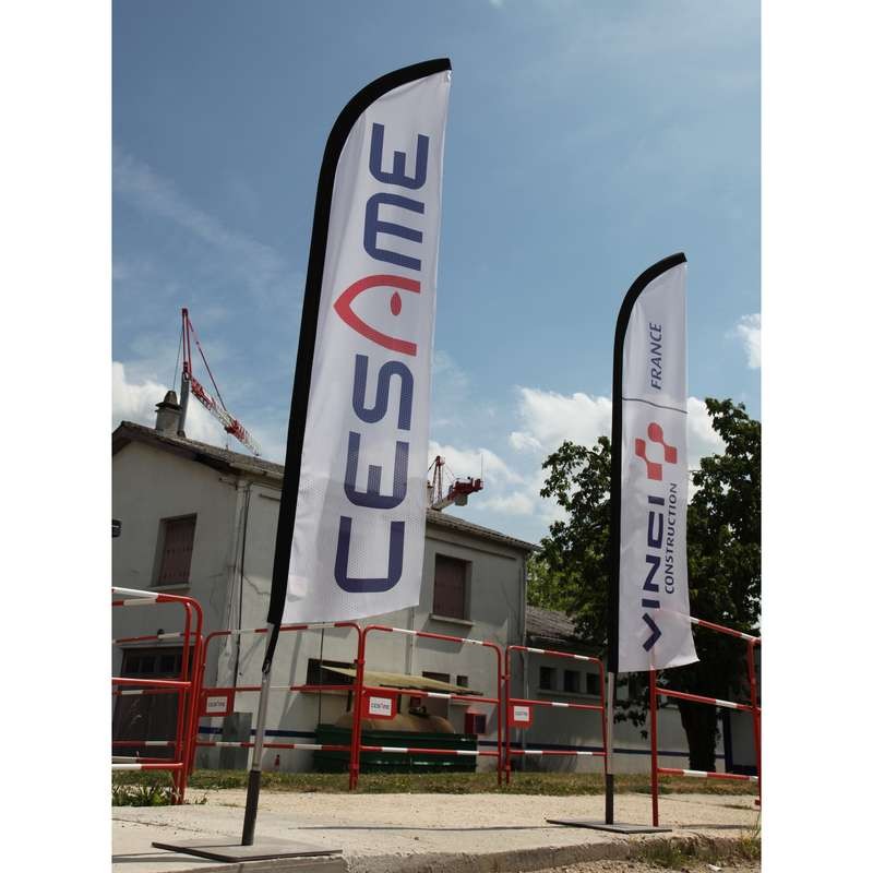 Oriflamme publicitaire personnalisée Beach Line®